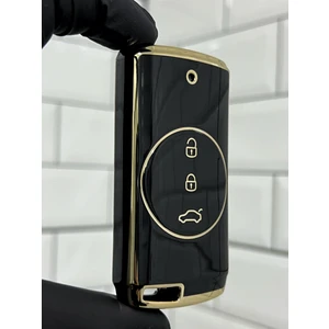Chery Tiggo 7 Pro Yedek Anahtar Uyumlu Anahtar Kılıfı Siyah Gold
