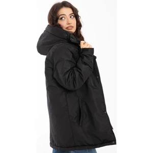 Spor Kadın Polarlı Su ve Rüzgar Geçirmez Kapüşonlu Kışlık Mont & Kaban & Parka
