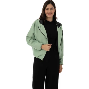 Spor Kadın Kapüşonlu Su ve Rüzgar Geçirmez Cepli Astarlı Oversize Mevsimlik Yağmurluk