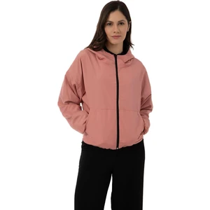 Spor Kadın Kapüşonlu Su ve Rüzgar Geçirmez Cepli Astarlı Oversize Mevsimlik Yağmurluk