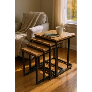 4'lü Tekerlekli Sehpa