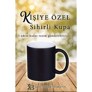 Kişiye Özel Renk Değiştiren ''Mat Sihirli Kupa Bardak''