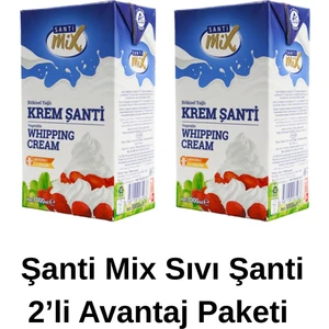 Şanti Mix 2'li Set Şanti Mix Sıvı Şanti 1 lt + Şanti Mix Sıvı Şanti 1 lt