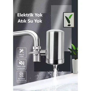 Musluk Suyu Filtresi Paslanmaz Çelik Mutfak Için Mikrofiltrasyon Seramik Filtre Su Arıtma Sistemi