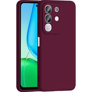 Vivo Y29 Uyumlu Kamera Korumalı (Kadife Iç Yüzey) Renkli Silikon Kılıf