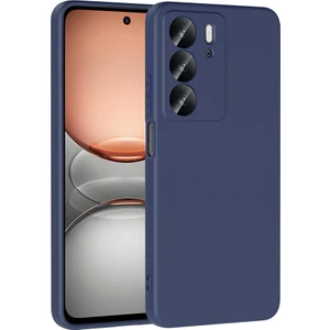 Realme C75 Uyumlu Kamera Korumalı Lansman Kadife Iç Yüzeyli (Şık Tasarım) Silikon Kapak