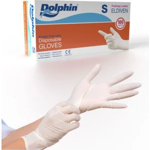 Latex Pudrasız Eldiven (S) 100LÜ Paket