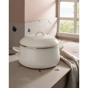 Madame Coco Montferry Tencere - Beyaz - 24 cm