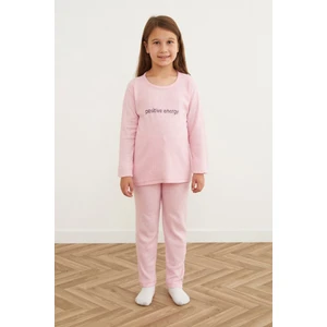 Positive Energv Baskılı Kız Çocuk Pijama Takımı