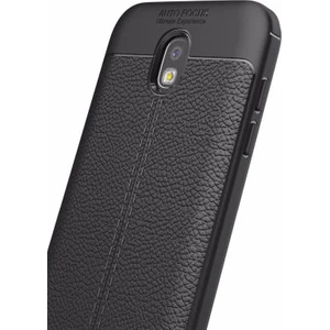 Samsung Galaxy J5 Pro Kılıf Deri Görünümlü Yüksek Kaliteli Premium Silikon Kapak Rcv/niss