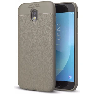 Samsung Galaxy J5 Pro Kılıf Deri Görünümlü Yüksek Kaliteli Premium Silikon Kapak Rcv/niss