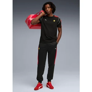 63276501 Ferrari Mt7 Track Pants Pu Siyah Lastikli Bel Regular Fit Düz Erkek Eşofman Altı