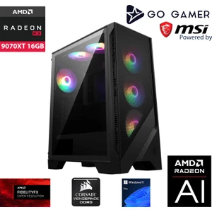 Go Gamer GP3243K AMD Ryzen 7 7800X3D / 32GB DDR5 6000MHz / 2TB 6000-5000mb-sn Gen4 NVMe SSD / RX9070XT 16GB / 240mm Sıvı Soğutma / Windows 11 Pro Masaüstü Bilgisayar