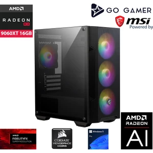 Go Gamer GP890K AMD Ryzen 5 7500F / 32GB DDR5 6000MHz / 1TB 6000-4000mb-sn Gen4 NVMe SSD / RX9060XT 16GB / Windows 11 Pro Masaüstü Bilgisayar