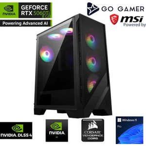 Go Gamer S943 Intel Core I7 14700KF / 64GB 5200MHZ Ddr5 / 1tb Nvme SSD 5000-3600MB-SN Gen4 / RTX5060TI 8gb / 240MM Sıvı Soğutma / Windows 11 Pro Masaüstü Bilgisayar