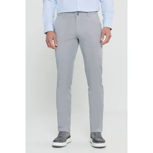 Altınyıldız Classics Erkek Gri Slim Fit Dar Kesim Yan Cep Pamuklu Esnek Chino Pantolon