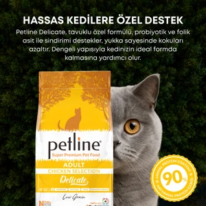 Tavuklu Yetişkin Kedi Maması 3kg (2x 1,5 Kg) - Delicate