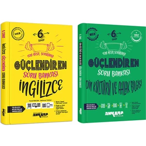 Ankara 2025 6. Sınıf Ingilizce + Din Kültürü Güçlendiren Soru Bankası Seti 2 Kitap Güncel Müfredat