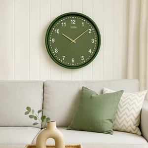 Retro Yeşil Duvar Saati 36 cm 242130