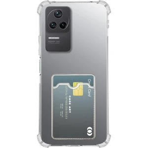 Caseart Xiaomi Poco F4 Kapak ile Uyumlu Kamera Korumalı Kartlıklı Darbe Emici Özellikli Şeffaf Silikon Kılıf