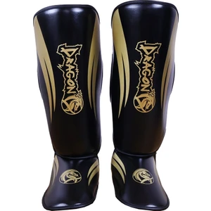 Dragondo 40716-P Kaval Ayak Koruyucu Siyah Gold Kick Boks Kaval Koruyucu