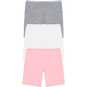 Kız Çocuk Boxer 3'lü (%96 Pamuk - %4 Elastan)