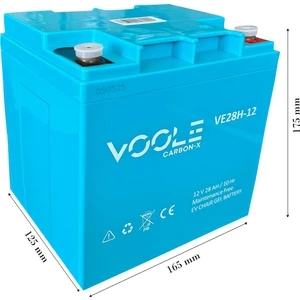 12V 28AH Dik Engelli Araç Aküsü