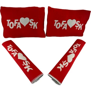 Tofaş Boyun Yastığı Emniyet Kemer Pedi Kırmızı Tofaşk