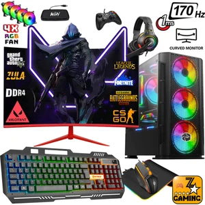 Ironhide X15 Ryzen 5 5500 32GB Ram 1TB M.2 SSD RX580 8GB 24" 170Hz Oyuncu Masaüstü Bilgisayar