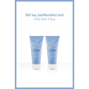 Avantajlı 2 Li Bitki Özlü Saç Şekilendirici 5 Orta - Sert 150 Ml