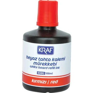 Beyaz Tahta Kalem Mürekkebi Kırmızı 100Ml (450G)