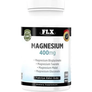 Magnezyum Bisglisinat Malat Taurat Glukonat Takviye Edici Gıda - 180 Tablet, Türkiye Menşeli