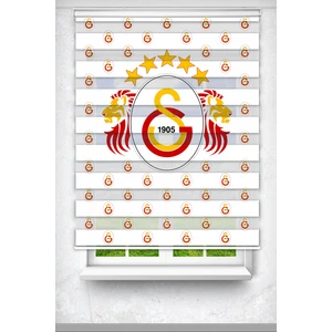 Sarı Kırmızı Aslan Baskılı Plise Zebra Perde - Dijital Baskılı Zebra Stor Perde