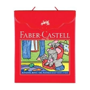 36 Parça Desenli Plastik Çantalı Pastel Boya Seti - Karışık Renkler (29x25 cm)
