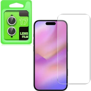 Iphone 17 Lens Koruyucu Gümüş + Ekran Koruyucu
