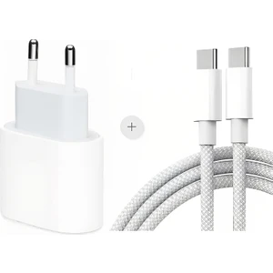Blue Rain 35W Apple İphone 15 - 16 - Pro - Pro Max Type-C to Type-C Hızlı Şarj Aleti Seti Kablo ve Adaptör