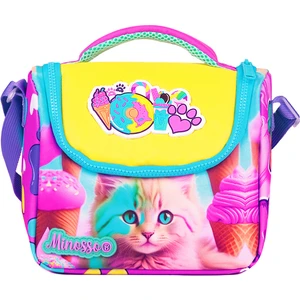 Kedi Desenli Kız Çocuk Thermo Beslenme Çantası 3001