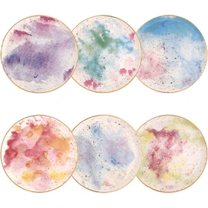 Cosmos 6'lı 24 cm Porselen Düz Yemek Tabağı Seti – Şık, Dayanıklı ve Günlük Kullanıma Uygun