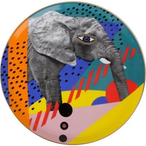 Wild Life Elephant Düz Tabak 28cm