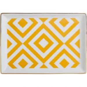 Morocco Kahvaltı Tabağı Desen4 Sarı 18x13