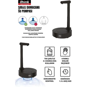 Ithınk Şarjlı Standtlı Damacana Su Pompası WP-500