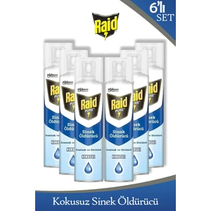 Pure Sineklere Karşı Etkili Kokusuz Sprey 300 ml x 6 Adet