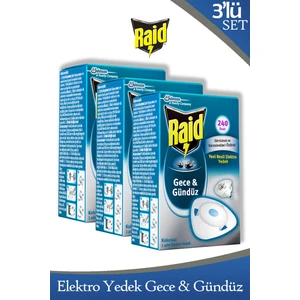 Gece & Gündüz Sinekkovar 1 YEDEK(240 Saat) Sivrisinek ve Karasineklere Karşı Etkili x 3 Adet