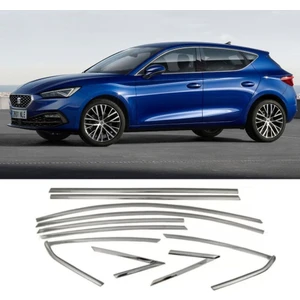 Seat Leon Mk4 Krom Cam Çerçevesi Set 2021- (10 Parça)