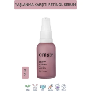 Yaşlılık ve Leke Karşıtı, %2 Hyaluronik Asit Etkili %0.5 Retinol Cilt Serumu 30 ml