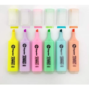 Fosforlu Kalem Pastel Renkler 6 Renk
