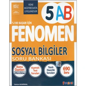 Fenomen 5.sınıf 5AB Sosyal Bilgileri Soru Bankası
