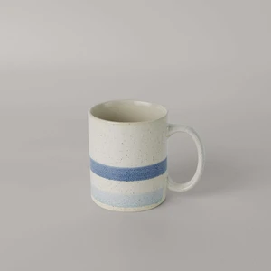 Jose Seramik 400 ml Kupa Ekru-Mavi