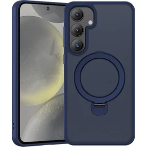 Galaxy S25 Plus Kılıf M-Safe Şarj Uyumlu Benks Standlı Mist Protective Kapak Mavi