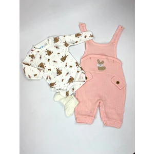 Tavşan Nakışlı Bebek Tulum